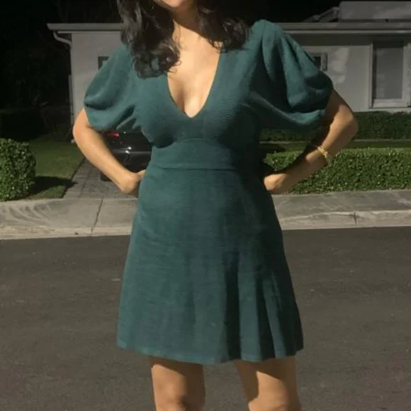 Atmosphere | Dresses | Green Sweater Mini Dress | Poshmark